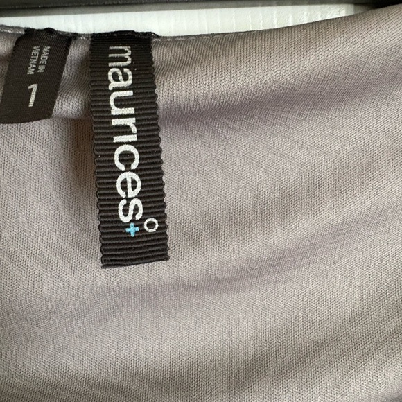 Maurices Gray Draped Sleeveless Blouse - Picture 3 of 3